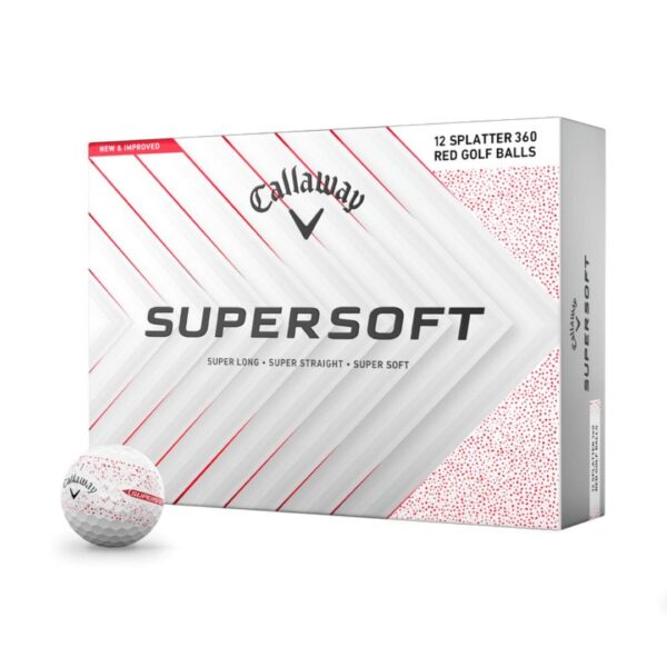 Alliko SoftFeel 360 Red Splatter Golf Balls – 2025 Performance Edition