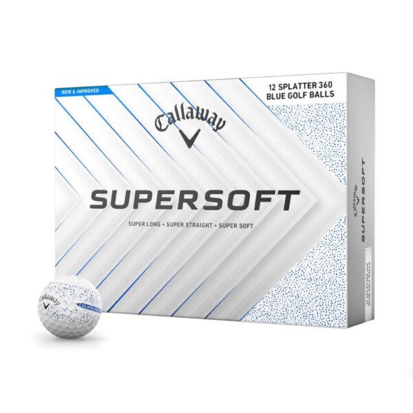 Alliko SoftFeel 360 Blue Splatter Golf Balls – 2025 Precision & Distance